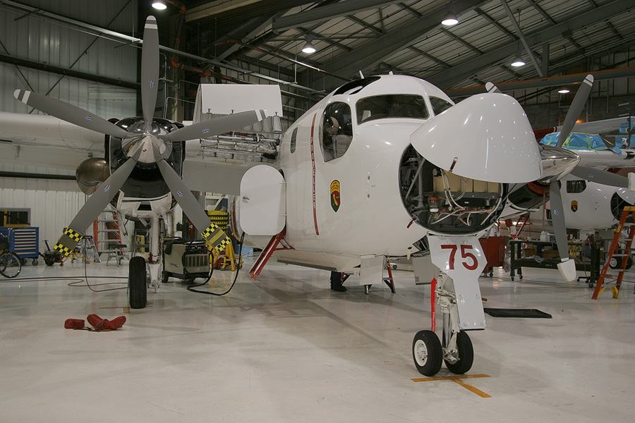 .  A modernização dos C-1A faz parte do programa de recuperação da aviação embarcada de asas fixas da Marinha do Brasil                             .Foto Marsh Aviation.