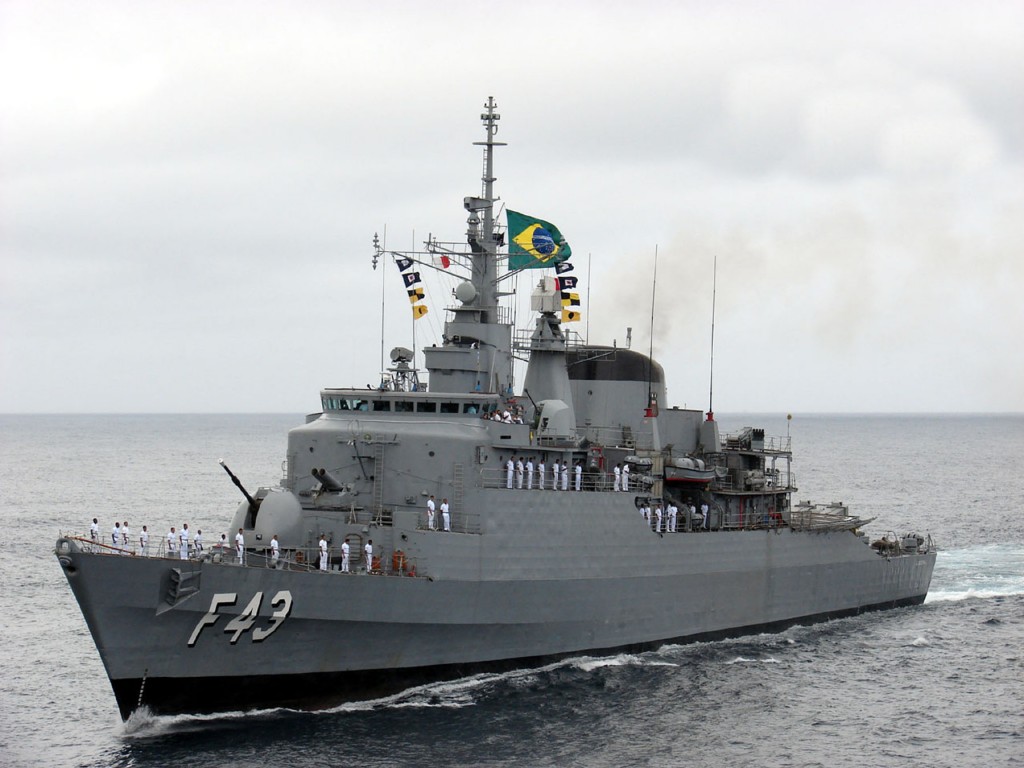 A Fragata Liberal cumpriu sua primeira missão na UNIFIL entre maio de 2012 e janeiro de 2013 (Imagem: Marinha do Brasil)