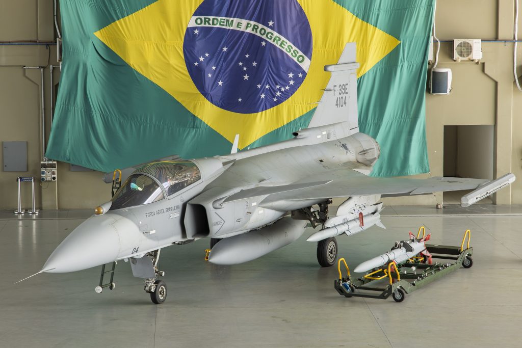 F-39E Gripen da Força Aérea Brasileira. Foto: Sgt. Müller Marin/FAB/Divulgação.