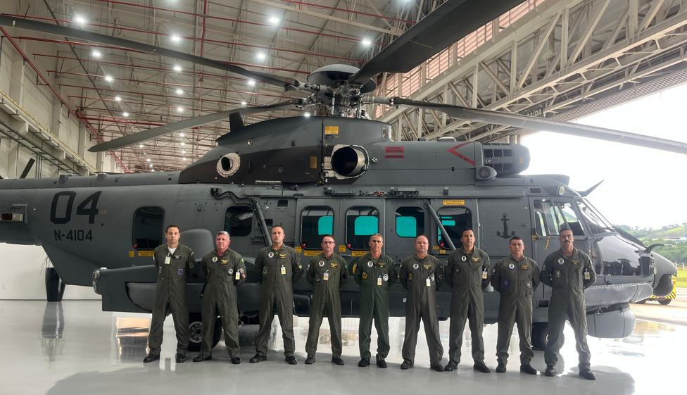 Helibras entregou o último AH-15B para a Marinha do Brasil. Foto: Airbus Helicopters via DCTA.