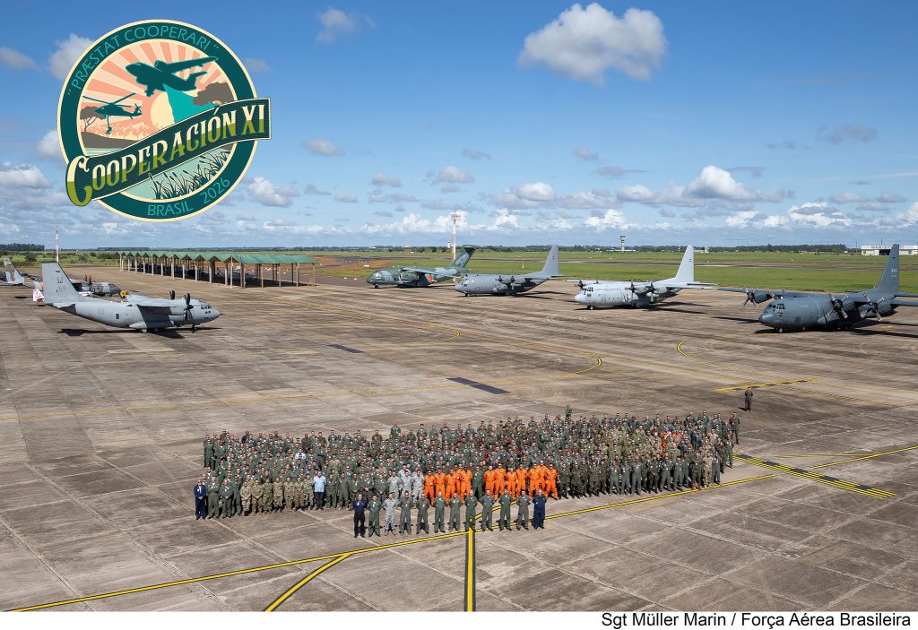 Mais de 1200 militares de 14 países participam de treinamento da FAB em Campo Grande. (Foto: Sgt. Müller Marin/FAB)