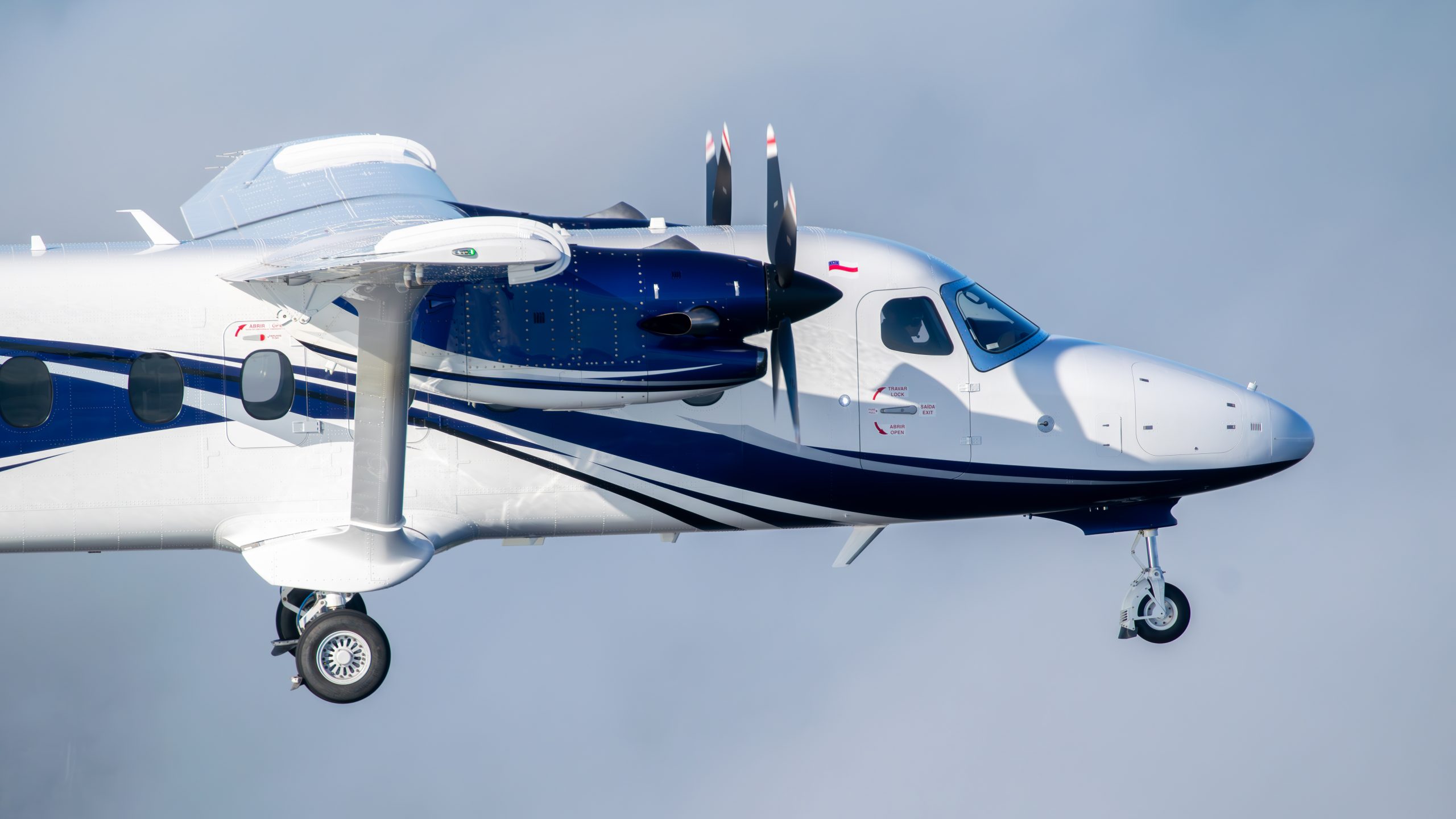 PS_CTT é o primeiro Cessna SkyCourier do Brasil. Bimotor é produto de destaque da Textron, representada no Brasil exclusivamente pela TAM Aviação Executiva. (Foto: Rafael Nobre Dinelli).