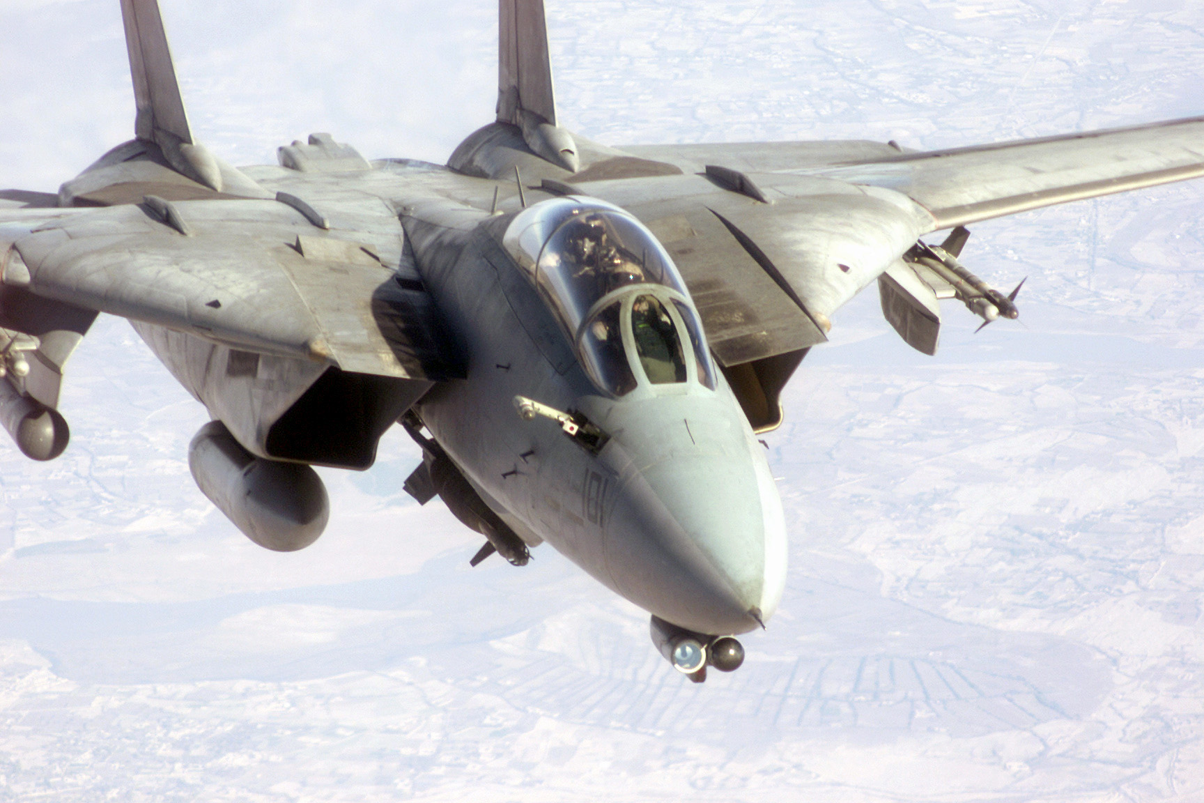 Grumman F-14D Super Tomcat durante a Operação Enduring Freedom (Sgt. Michael Gaddis USAF/Divulgação)