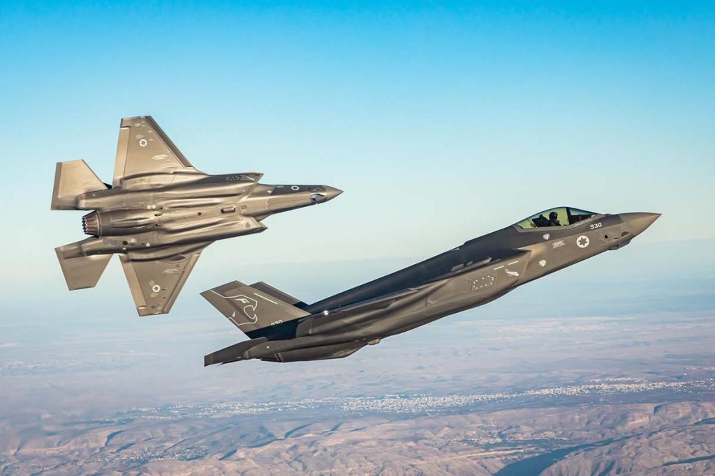 Caças F-35i Adir da Força Aérea Israelense (IDF/Divulgação