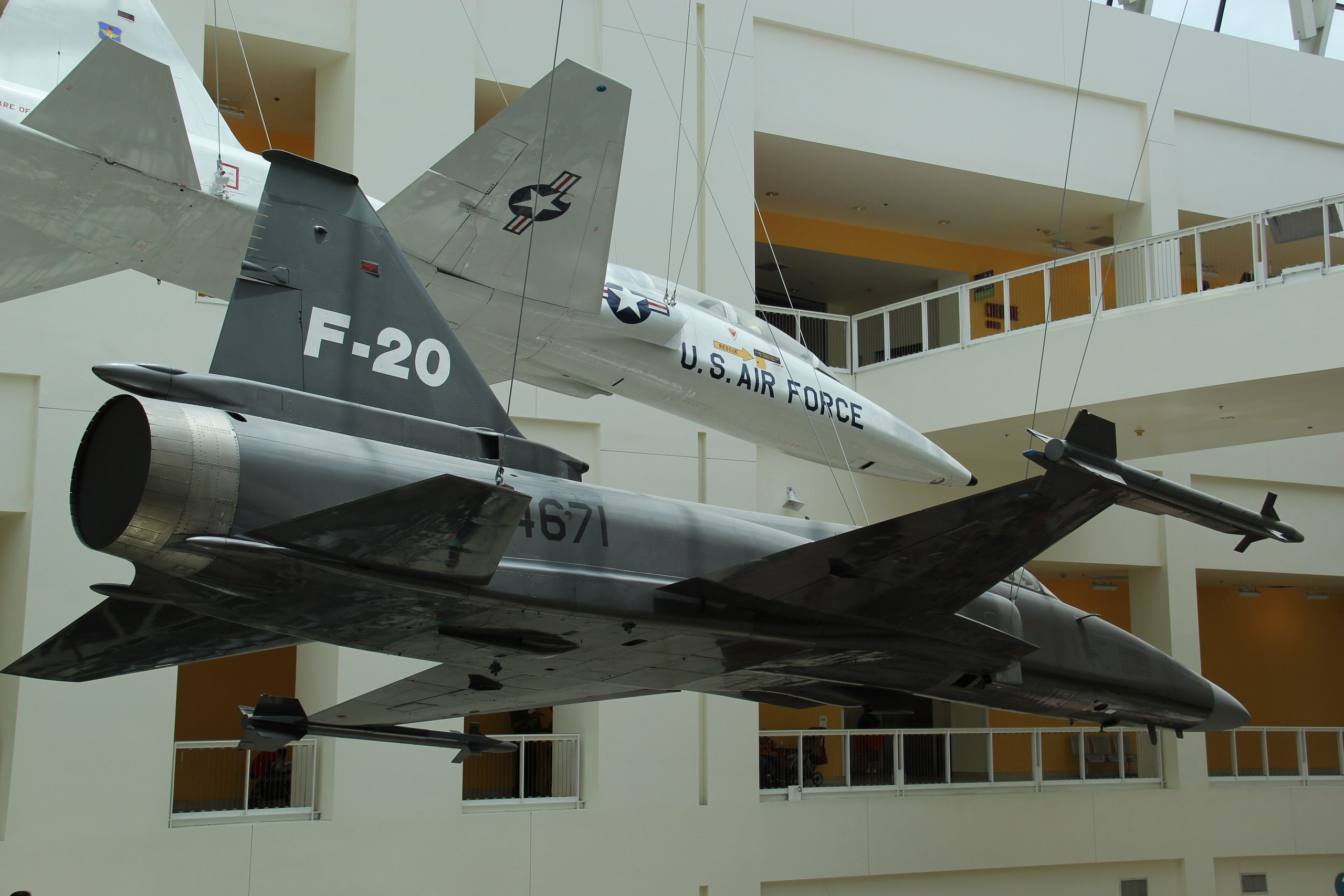 O terceiro e último protótipo do Tigershark, preservado no California Science Center, em Los Angeles (Darkest tree via Wikimedia)