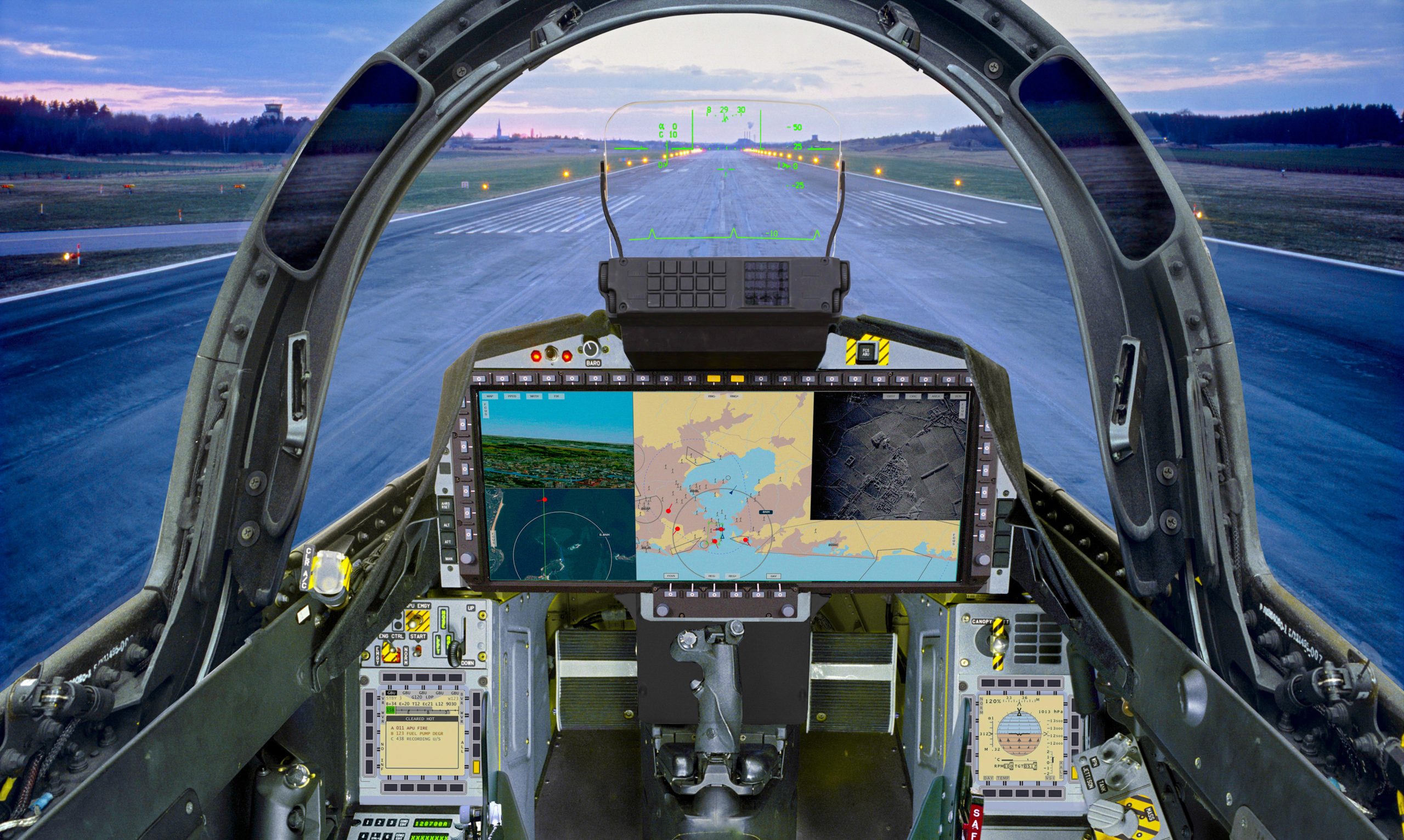 Display panorâmico (WAD) desenvolvido e produzido pela AEL Sistemas representa uma das mais significantes participações brasileiras no Programa Gripen