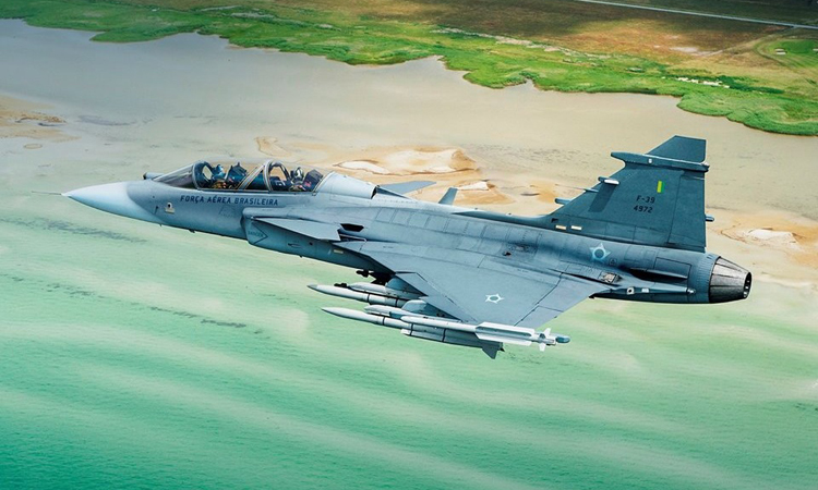 FAB adquiriu oito caças Gripen F de dois assentos (Ministério da Defesa/Divulgação)