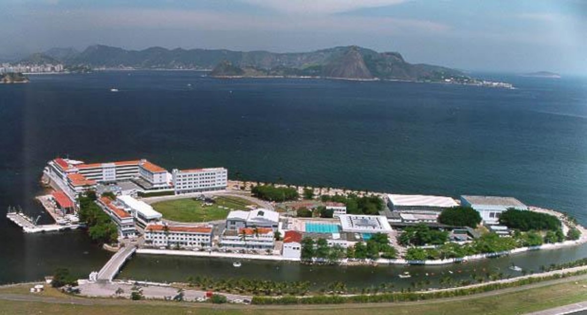 Escola Naval instituição de ensino superior da Marinha do Brasil localizada na Ilha de Villegagnon, no Rio de Janeiro (Divulgação).